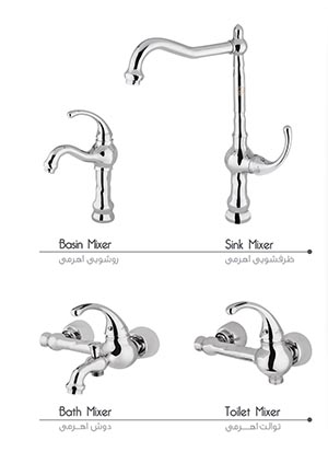 شیرآلات-اهرمی-روشویی-فابیا-ملانی-کروم-