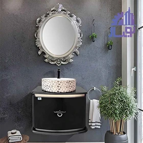آینه-پرنس-مشکی-صدف-3009-