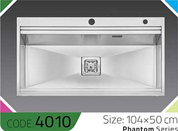 سینک-سری-فانتوم-Phantom-4010-ابعاد-100*50-الکا-استیل-Elca-Steel-