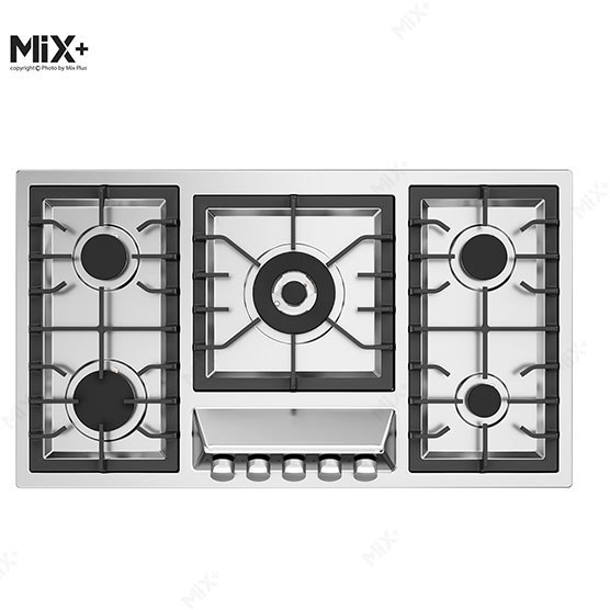 اجاق-گاز-صفحه-ای-استیل-ایرانی-پنج-شعله-IS9506-میکس-پلاس-MixPlus-