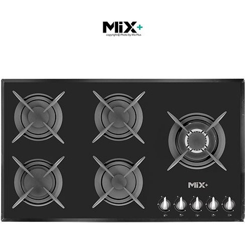 اجاق-گاز-صفحه-ای-شیشه-ای-ایرانی-پنج-شعله-IG8501-میکس-پلاس-MixPlus-