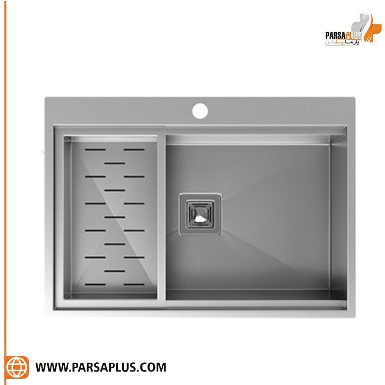 سینک-استیل-کورین-700-40*70-داتیس-توکار-عمق-20cm-Datis-